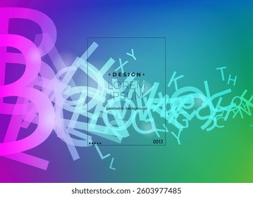 Flat vector. Minimal geometric background. Dynamic shapes composition. Eps10 vector.
