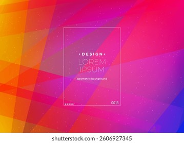 Flat vector. Minimal geometric background. Dynamic shapes composition. Eps10 vector.