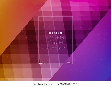 Flat vector. Minimal geometric background. Dynamic shapes composition. Eps10 vector.