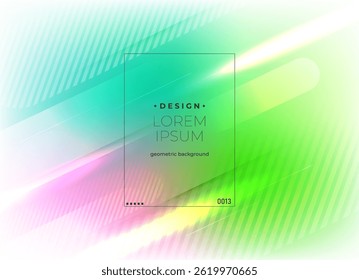Flat vector. Minimal geometric background. Dynamic shapes composition. Eps10 vector.