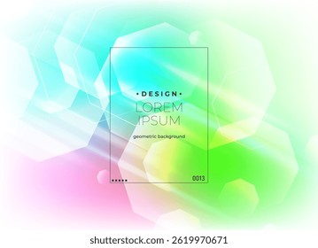 Flat vector. Minimal geometric background. Dynamic shapes composition. Eps10 vector.
