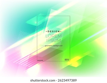 Flat vector. Minimal geometric background. Dynamic shapes composition. Eps10 vector.