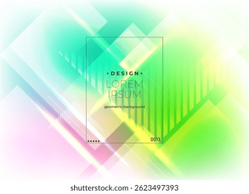 Flat vector. Minimal geometric background. Dynamic shapes composition. Eps10 vector.