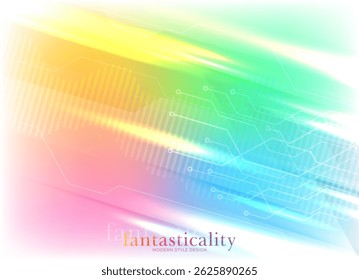 Flat vector. Minimal geometric background. Dynamic shapes composition. Eps10 vector.
