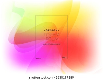 Flat vector. Minimal geometric background. Dynamic shapes composition. Eps10 vector.