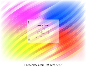 Flat vector. Minimal geometric background. Dynamic shapes composition. Eps10 vector.