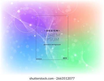 Flat vector. Minimal geometric background. Dynamic shapes composition. Eps10 vector.