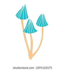 Flat vector of mushroom isolated on white background. Flat illustration graphic icon EPS