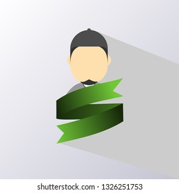 Flat Vector Muslim Man Design 