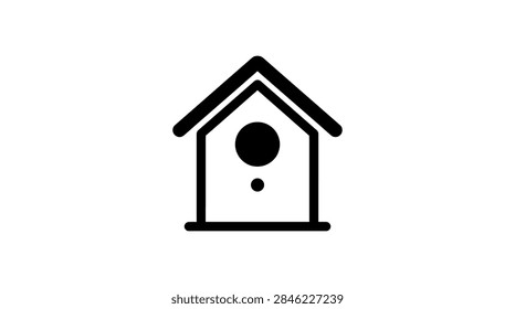 Flat vector nesting box graphic for garden concepts.