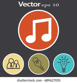 Flat Vector Note icon
