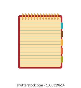 Flat vector notebook