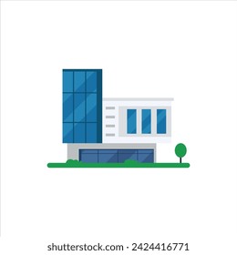 flat vector office building design