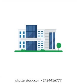 flat vector office building design