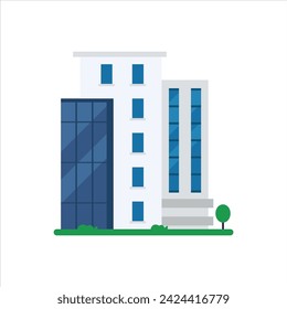 flat vector office building design
