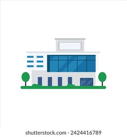 flat vector office building design