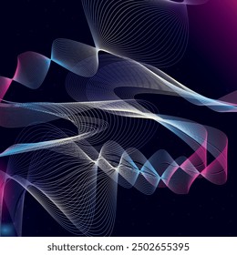 flat vector outer space abstract planet