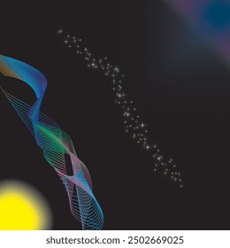 flat vector outer space background