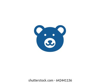 Flat vector panda bear illustration