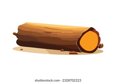 flat vector pieces of wood