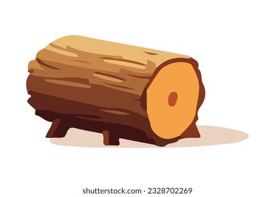 flat vector pieces of wood