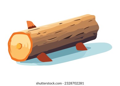 flat vector pieces of wood