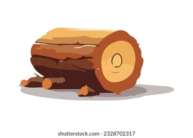 trozos vectoriales planos de madera