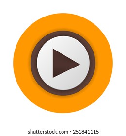 Flat vector player icon