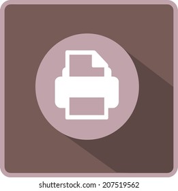 Flat Vector Printer Icon