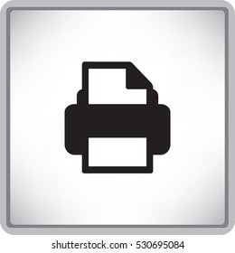 Flat Vector Printer Icon