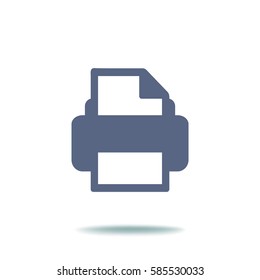 Flat Vector Printer Icon