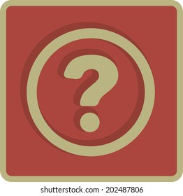 Flat Vector Question Icon