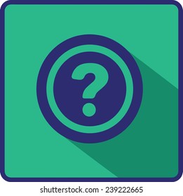 Flat Vector Question Icon