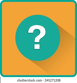 Flat Vector Question Icon