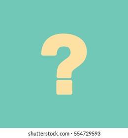 Flat Vector Question Icon