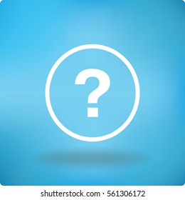 Flat Vector Question Icon