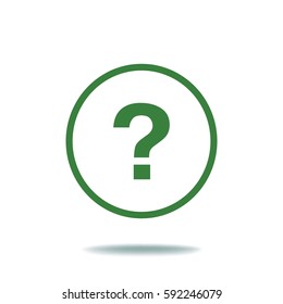 Flat Vector Question Icon