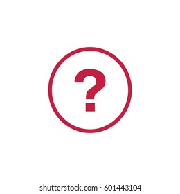 Flat Vector Question Icon