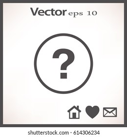 Flat Vector Question Icon