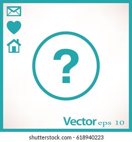 Flat Vector Question Icon