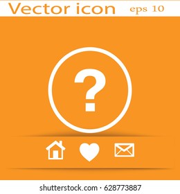 Flat Vector Question Icon