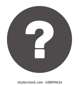 Flat Vector Question Icon