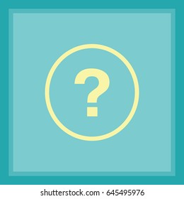 Flat Vector Question Icon