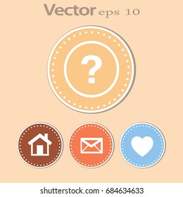 Flat Vector Question Icon