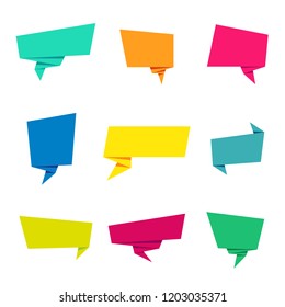 Flat vector ribbons banners flat isolated on white background, Illustration Set of ribbons. Ribbons icons collection