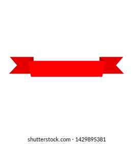 Flat vector ribbons banners flat isolated on white background. Ribbon vector. 
