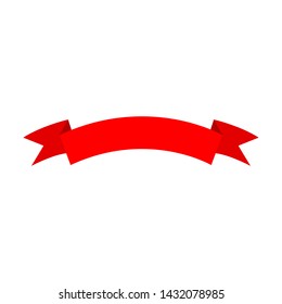 Flat vector ribbons banners flat isolated on white background. Ribbon vector.