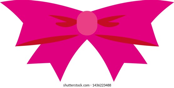Flat vector ribbons flat isolated on white background