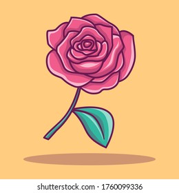 Flat Vector of Roses . This is a Flat Vector of Roses . all of this object or assets is separated and ready to editable.