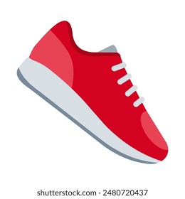 Flat vector running shoe icon. Emoji emoticon running shoe best flat icon.